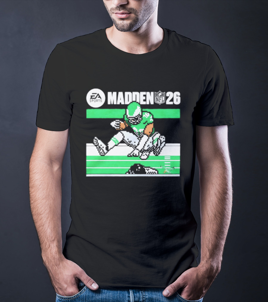 Saquon Barkley Philadelphia Eagles Madden 26 Football Gaming Fan T-Shirt