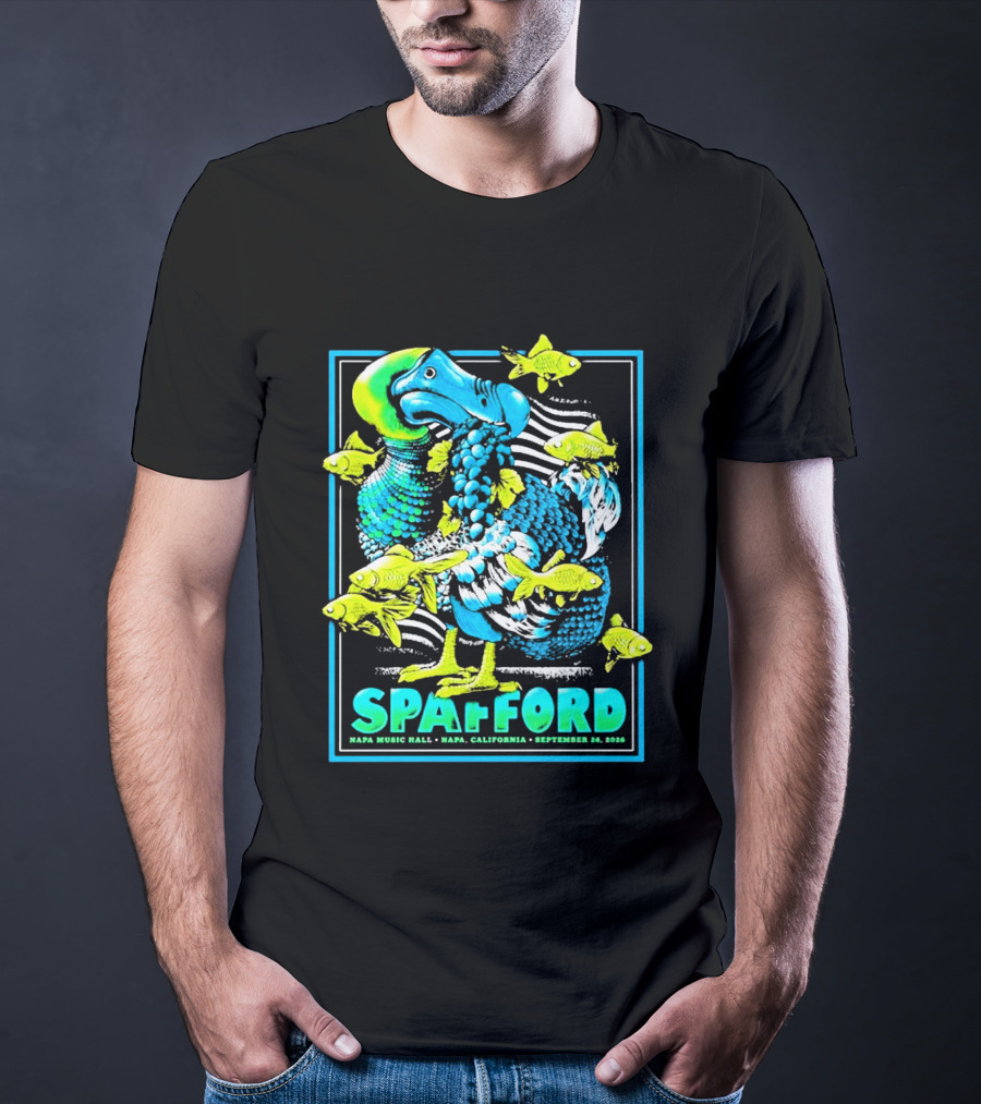 Spafford Napa Music Hall September 26 2026 Napa California Event With Dodo Bird And Fish T-Shirt
