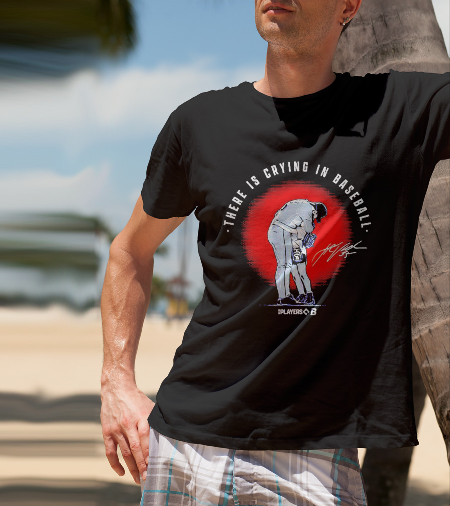 There Is Crying In Baseball Player Hug Signature Players B T-Shirt
