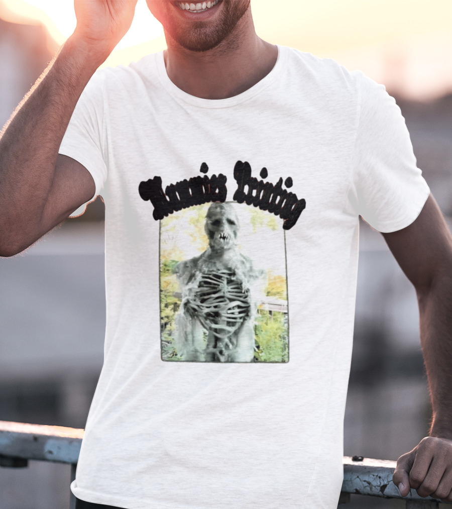 Mummies Printing Spooky Scarecrow Skeleton Horror T-Shirt