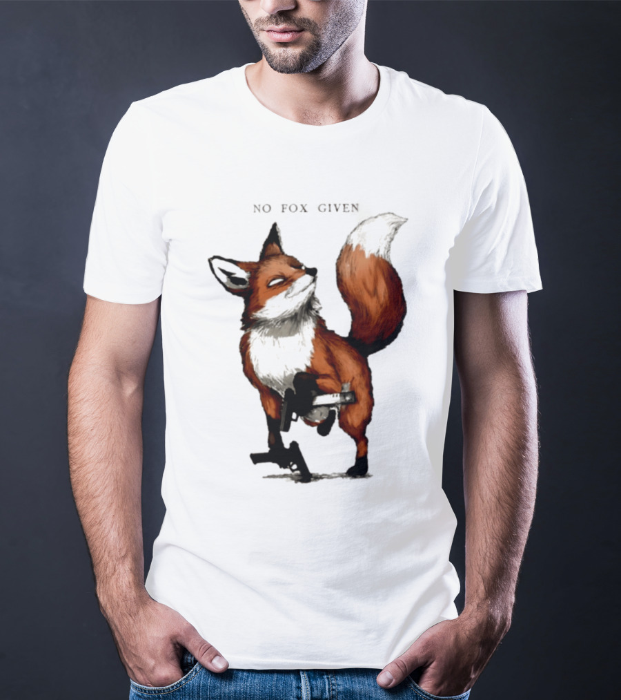 No Fox Given With Pistol And Attitude T-Shirt