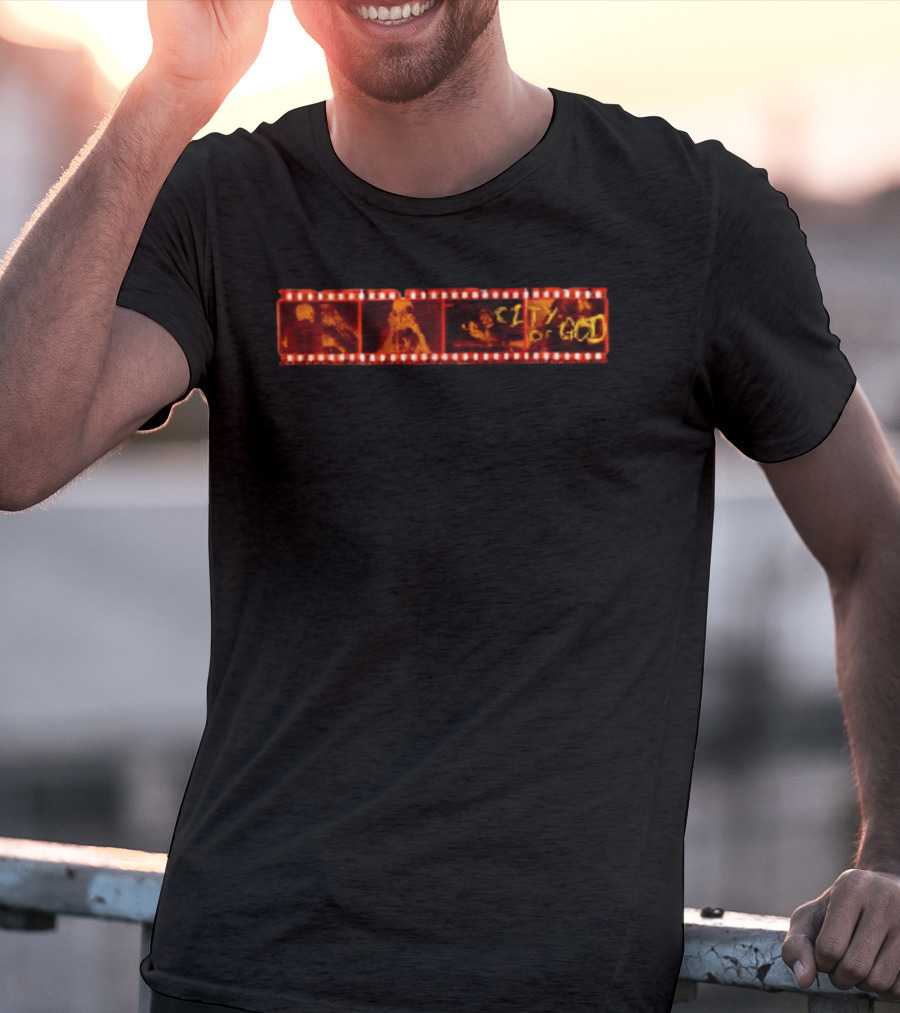 City Of God Hoods Never Stop They Just Take A Break Classic Film Strip T-Shirt