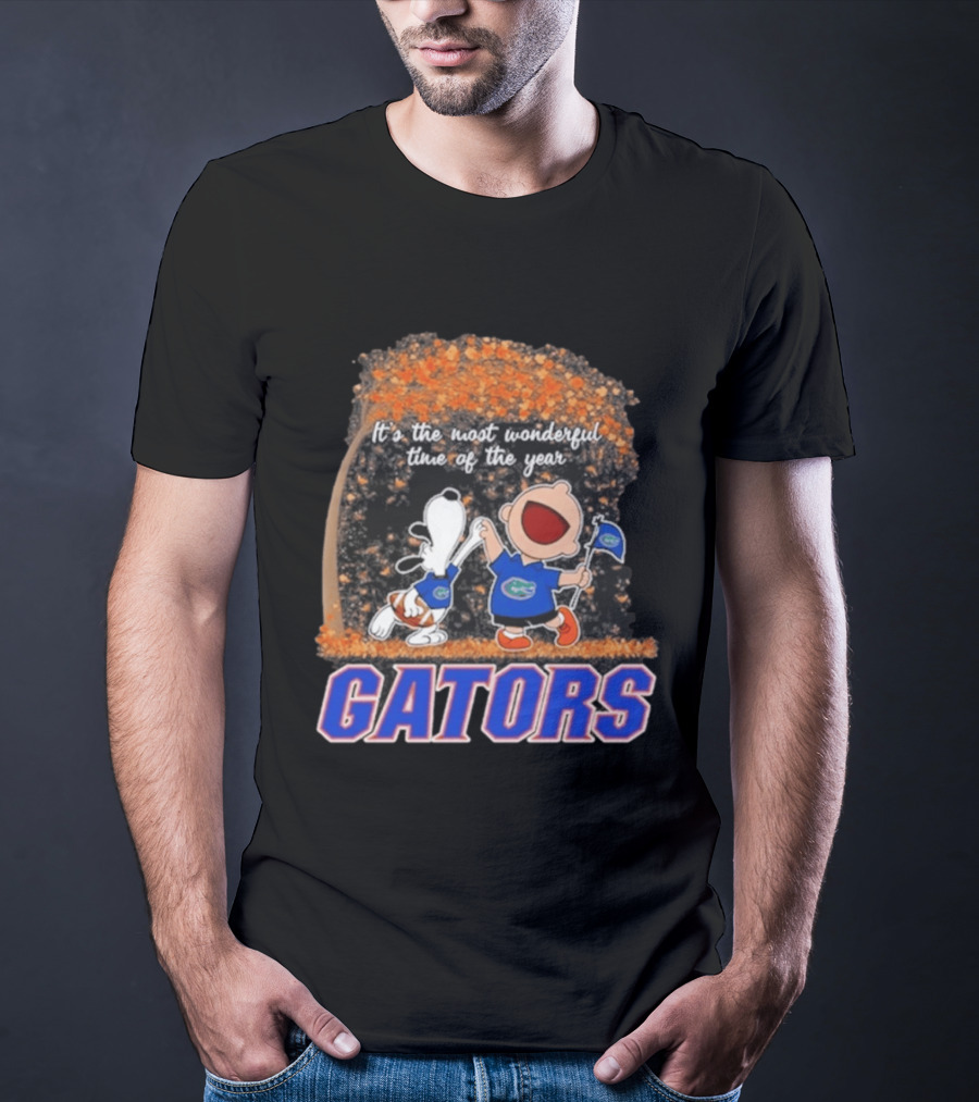 Florida Gators Snoopy Charlie Brown Wonderful Time Of The Year 2026 T-Shirt