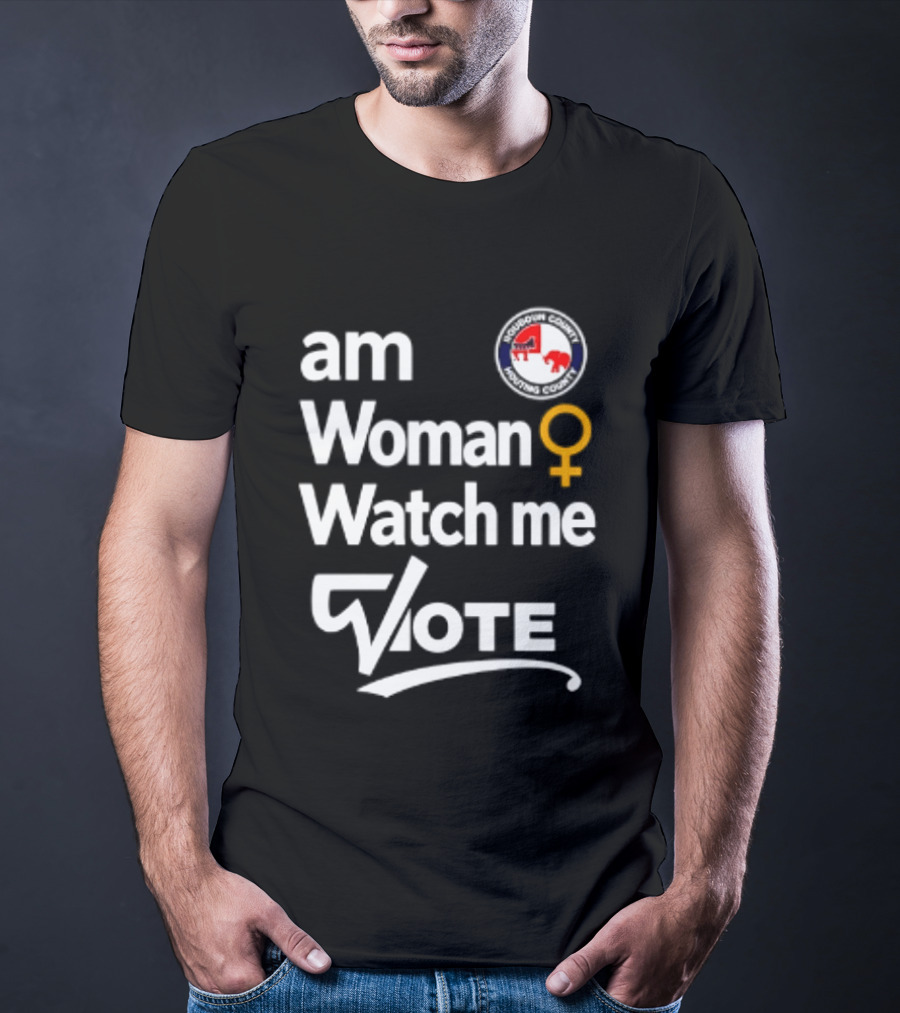 Am Woman Me Vote Loudoun County Female Symbol Political Elephant Donkey T-Shirt