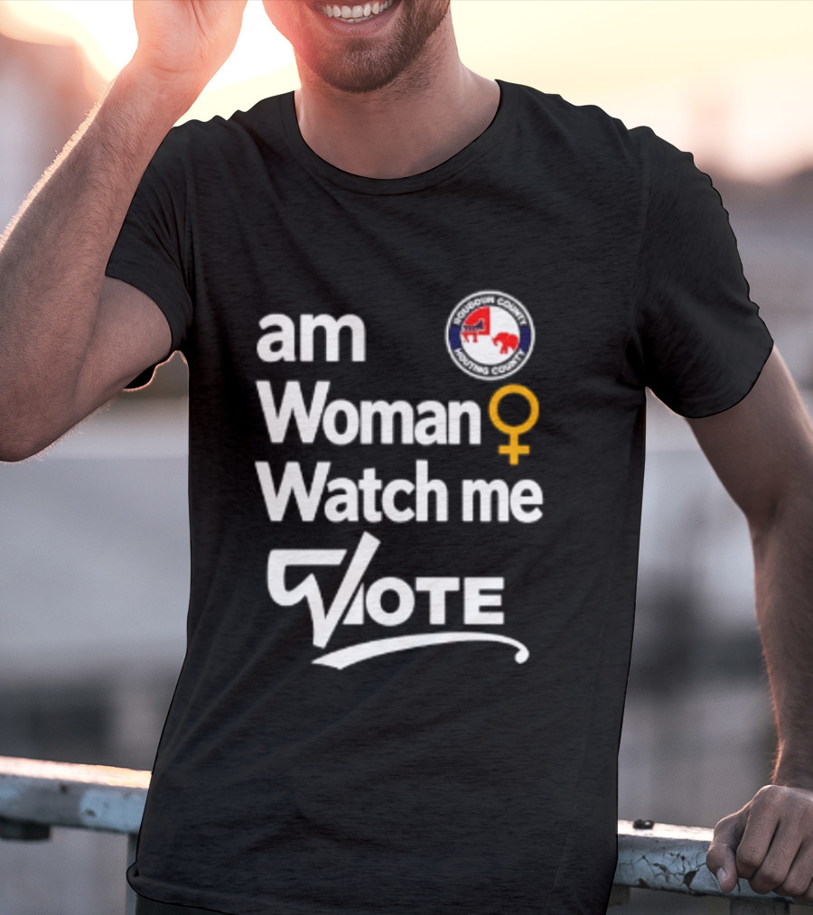 Am Woman Me Vote Loudoun County Female Symbol Political Elephant Donkey T-Shirt