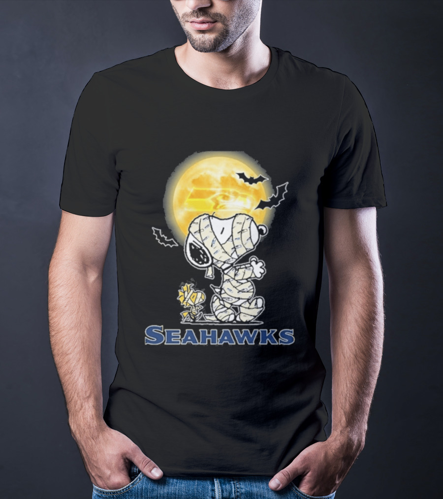 Seahawks Snoopy 2026 Halloween Celebration T-Shirt