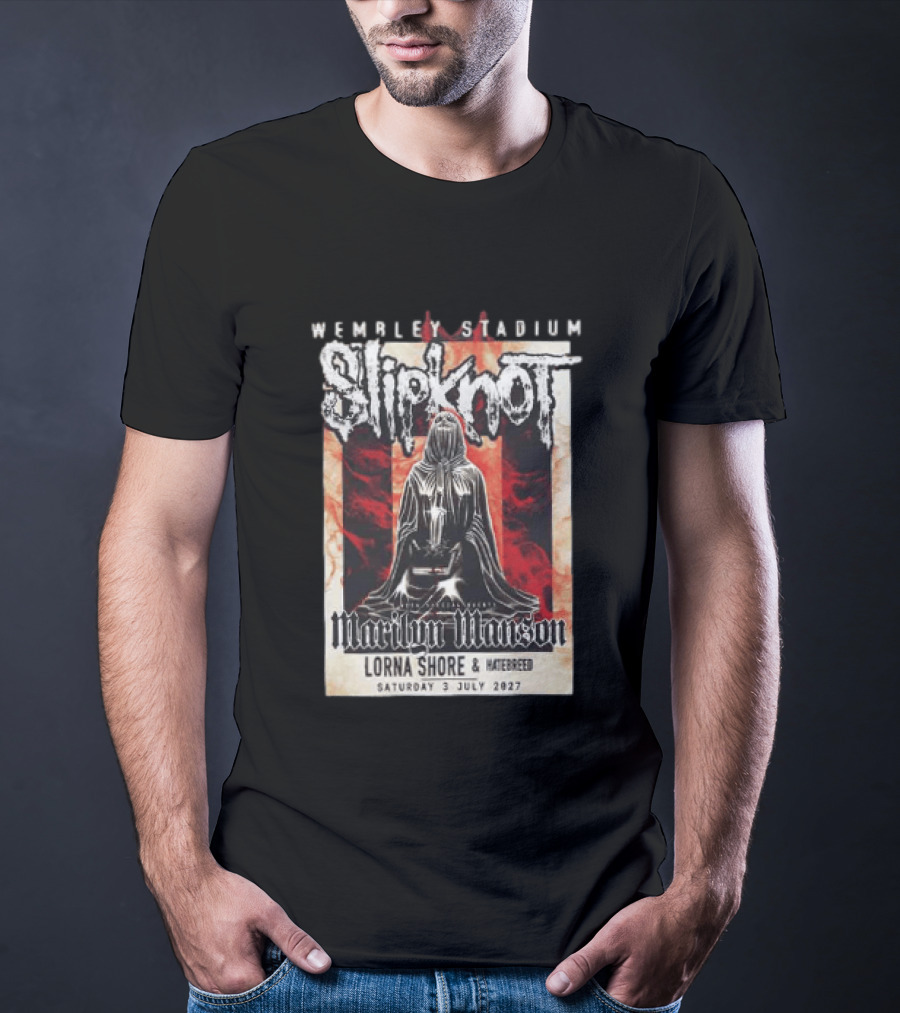 Wembley Stadium Slipknot Marilyn Manson Lorna Shore Hatebreed July 3 2027 T-Shirt