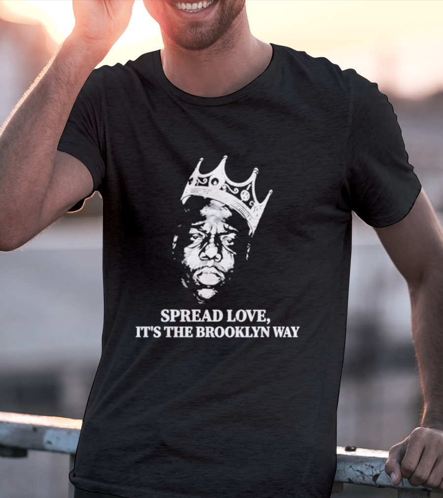 The Notorious BIG Spread Love It's The Brooklyn Way Crowned Head T-Shirt