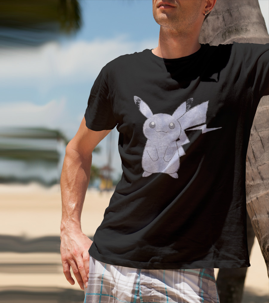Thunderbolt Project Black Pikachu By Fragment And Pokémon Los Angeles T-Shirt