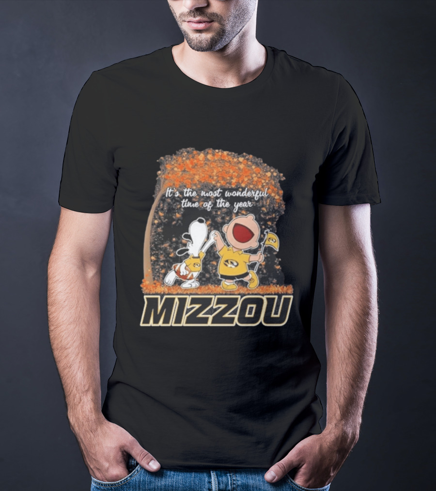 Mizzou Snoopy Charlie Brown It's The Most Wonderful Time Of The Year 2026 T-Shirt