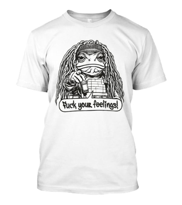 Gangster Frog Expression With Long Hair And Pointing Hand T-Shirt