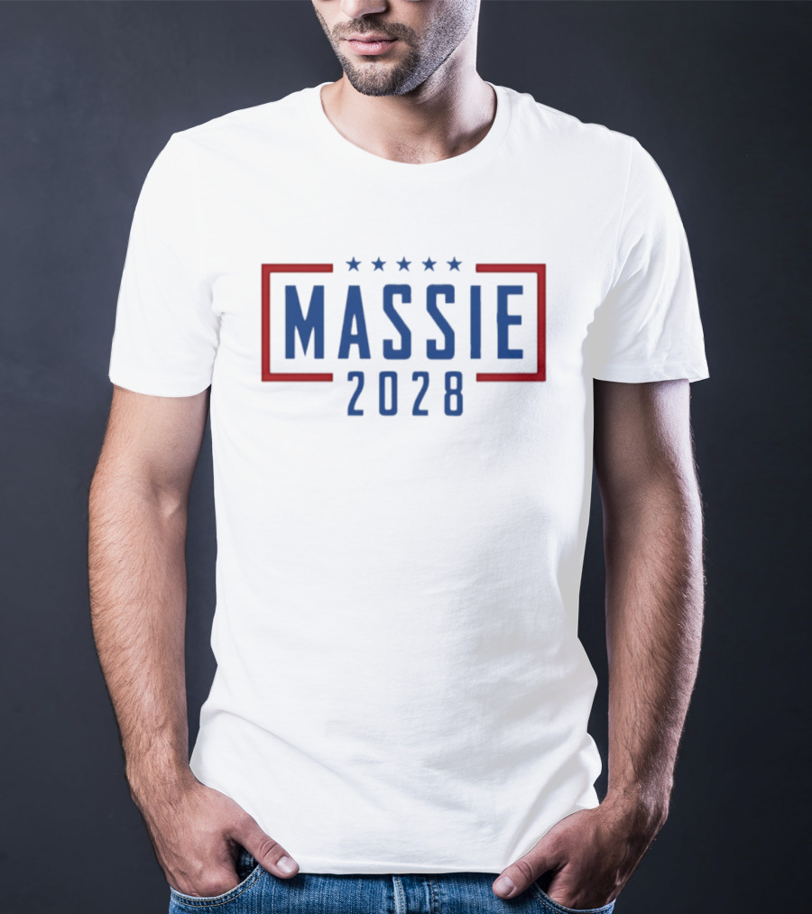 Massie 2028 Five Stars Red And Blue Campaign T-Shirt