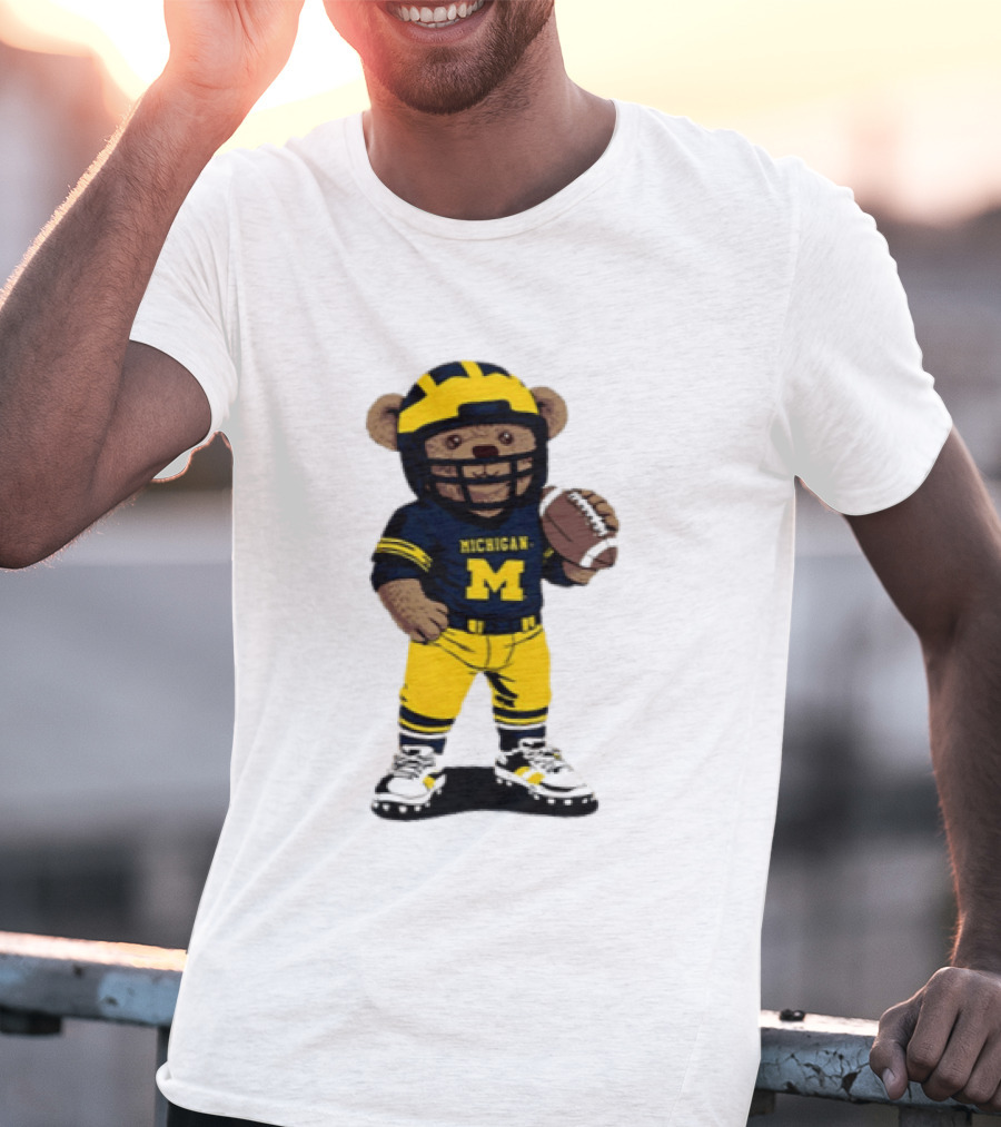 Michigan Wolverines Teddy Bear NCAA Football 2026 T-Shirt