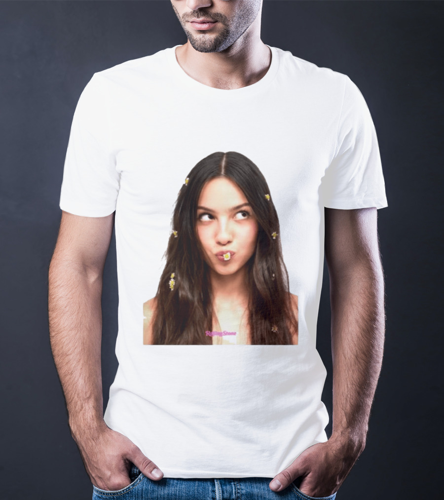 Olivia Rodrigo Rolling Stone Digital Exclusive Photo With Daisy Accents T-Shirt