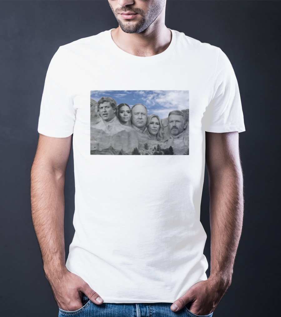 Thomas Massie Candace Owens Alex Jones Marjorie Taylor Greene Mount Rushmore MAGA Squad T-Shirt