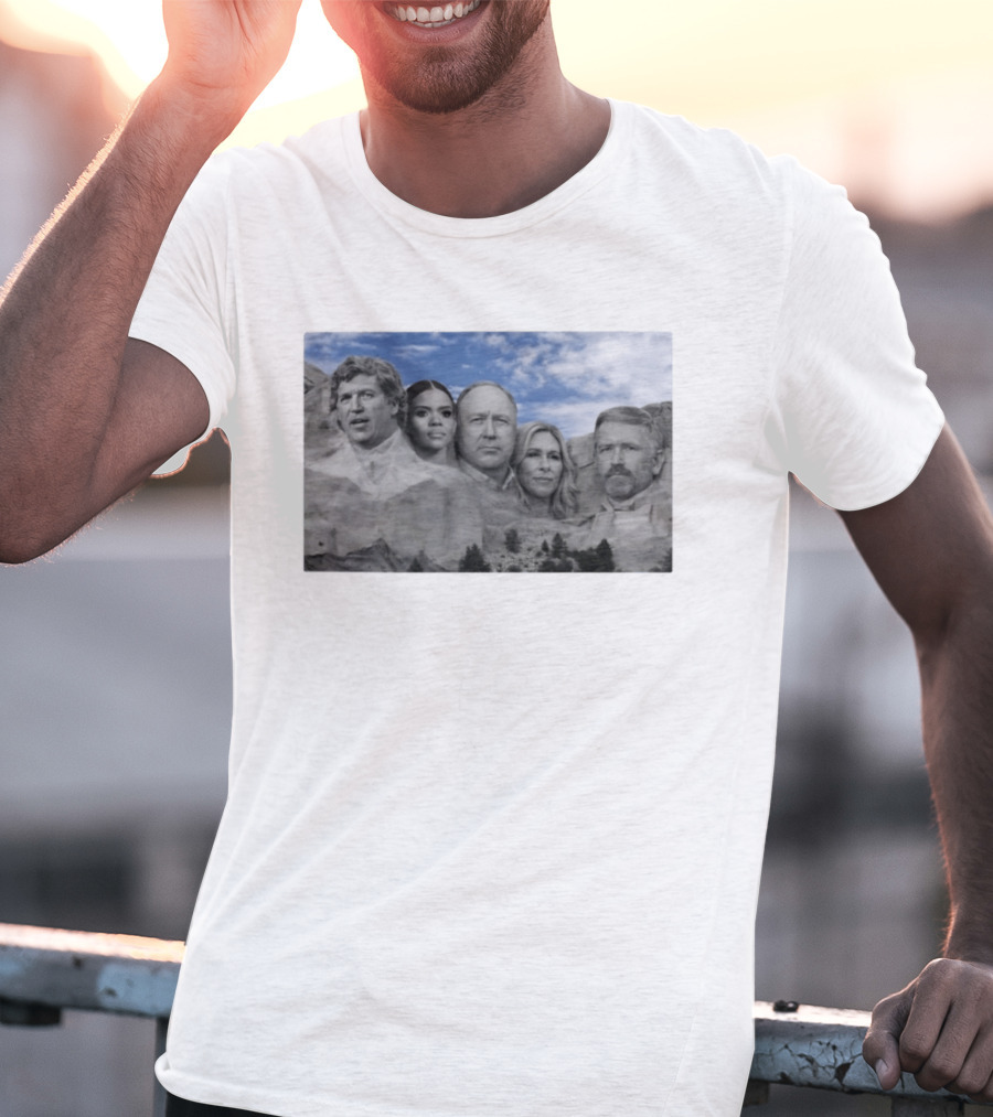 Thomas Massie Candace Owens Alex Jones Marjorie Taylor Greene Mount Rushmore MAGA Squad T-Shirt