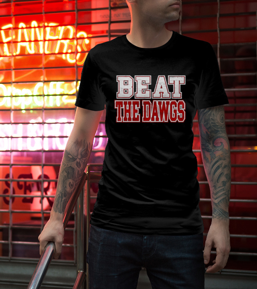 Beat The Dawgs NCAA Football Rivalry Game Day T-Shirt