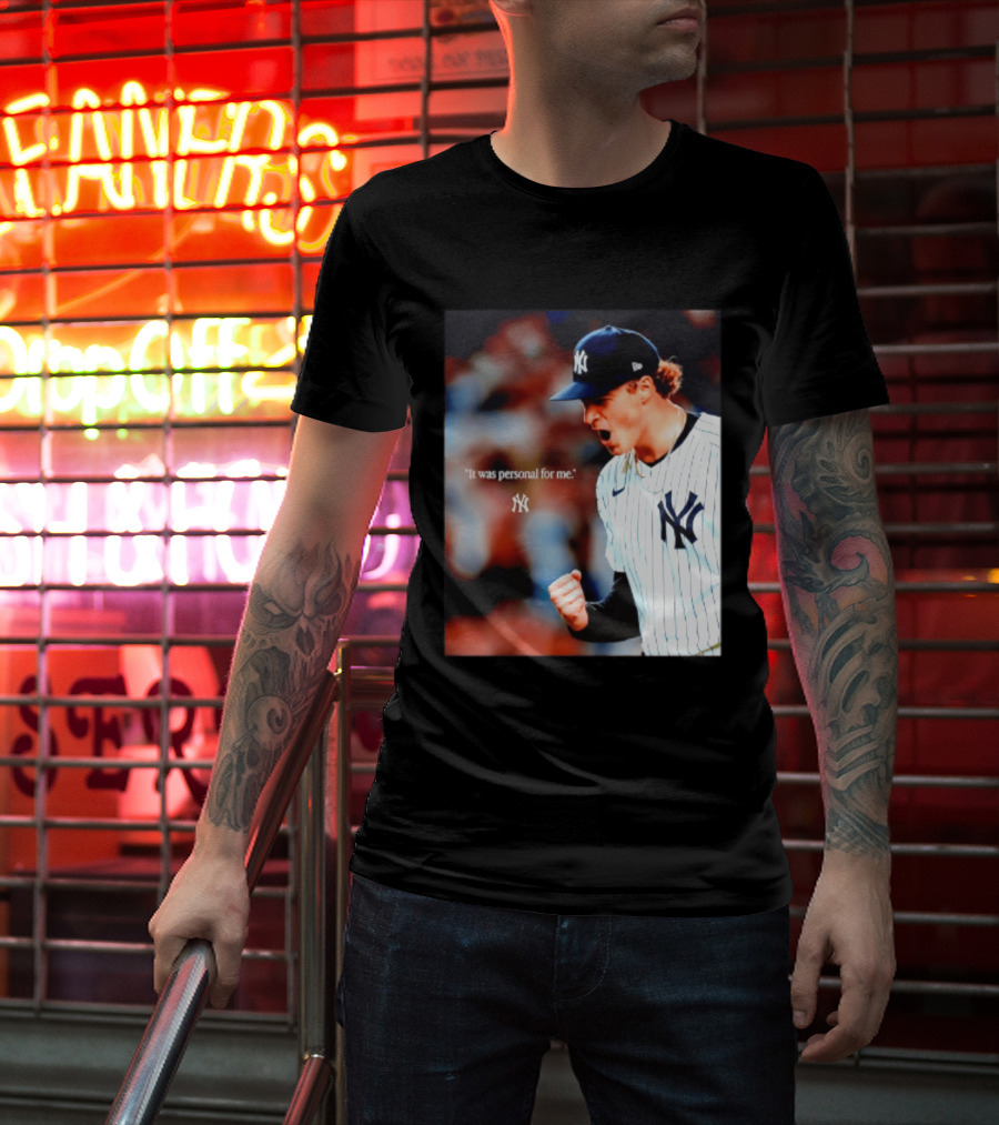 Ben Rice New York Yankees It Was Personal For Me Yankees Baseball T-Shirt