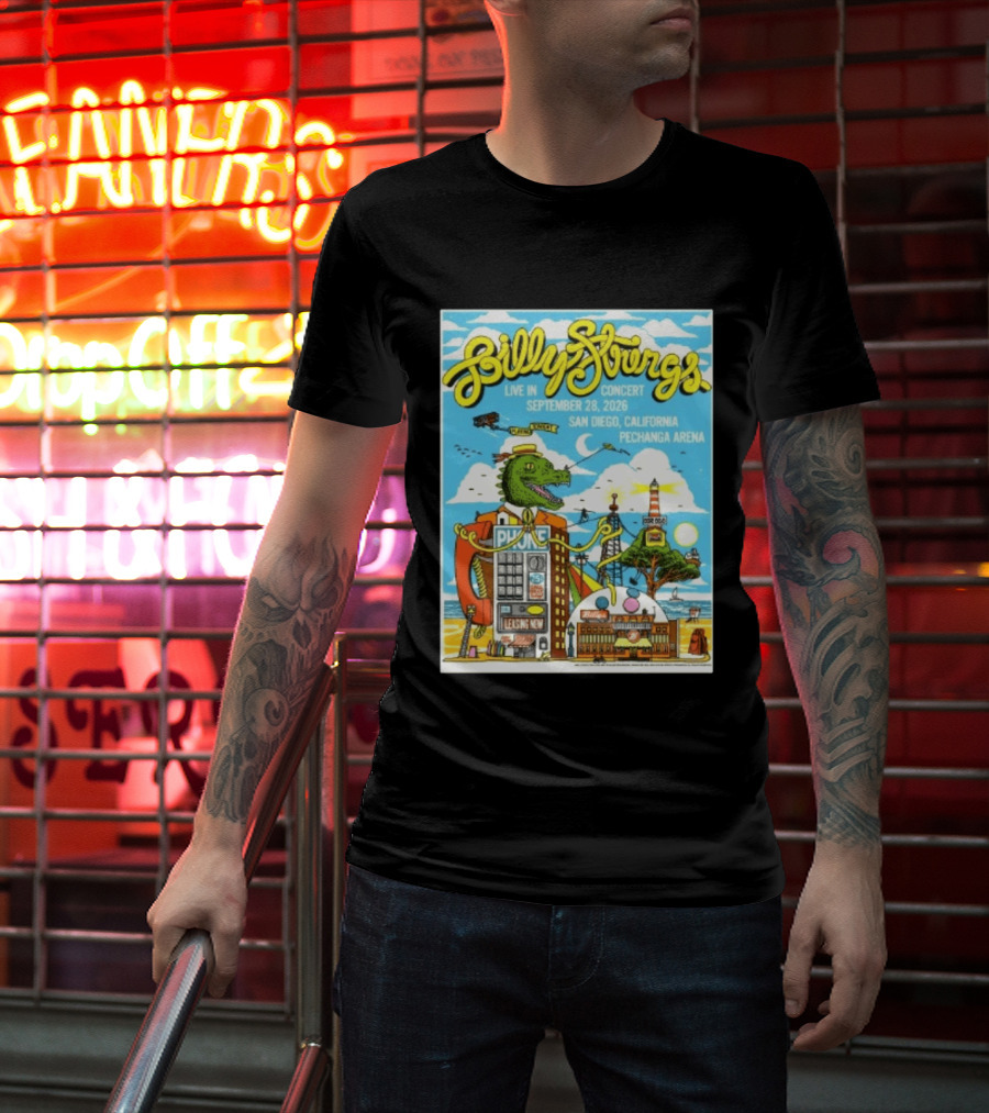 Billy Strings Live In Concert September 28 2026 San Diego Pechanga Arena T-Shirt