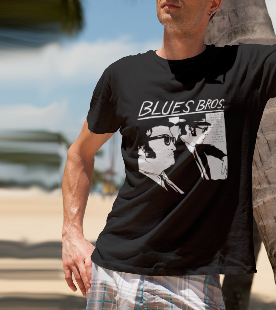 Blues Brothers It's 106 Miles To Chicago Full Tank Of Gas Half A Pack Of Cigarettes T-Shirt
