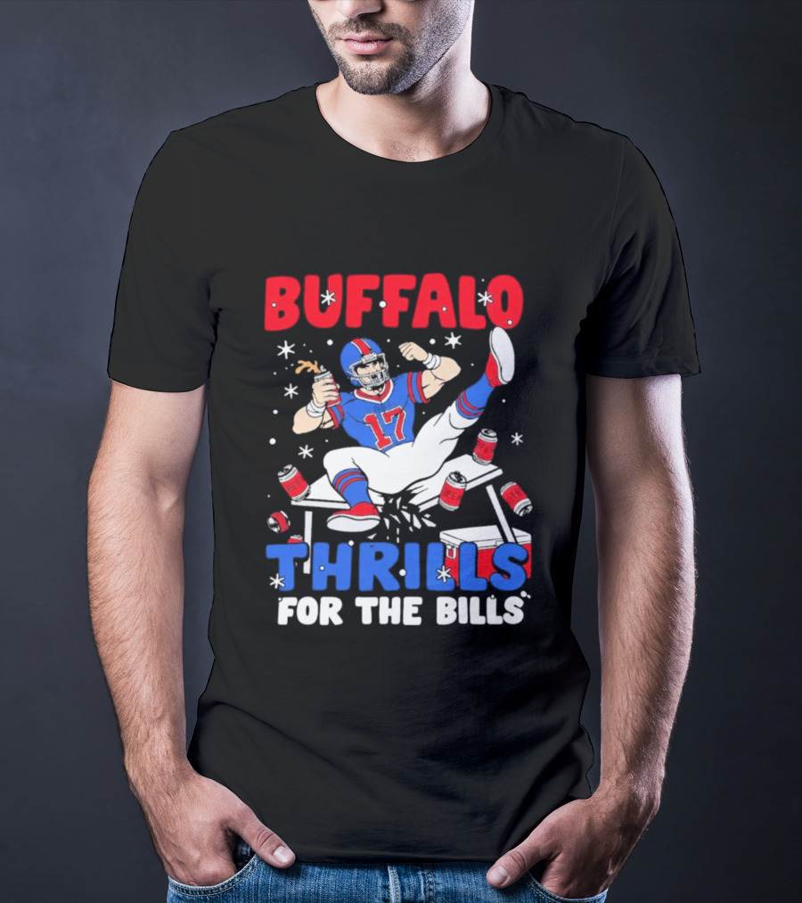 Buffalo Thrills For The Bills Celebration 17 Football T-Shirt