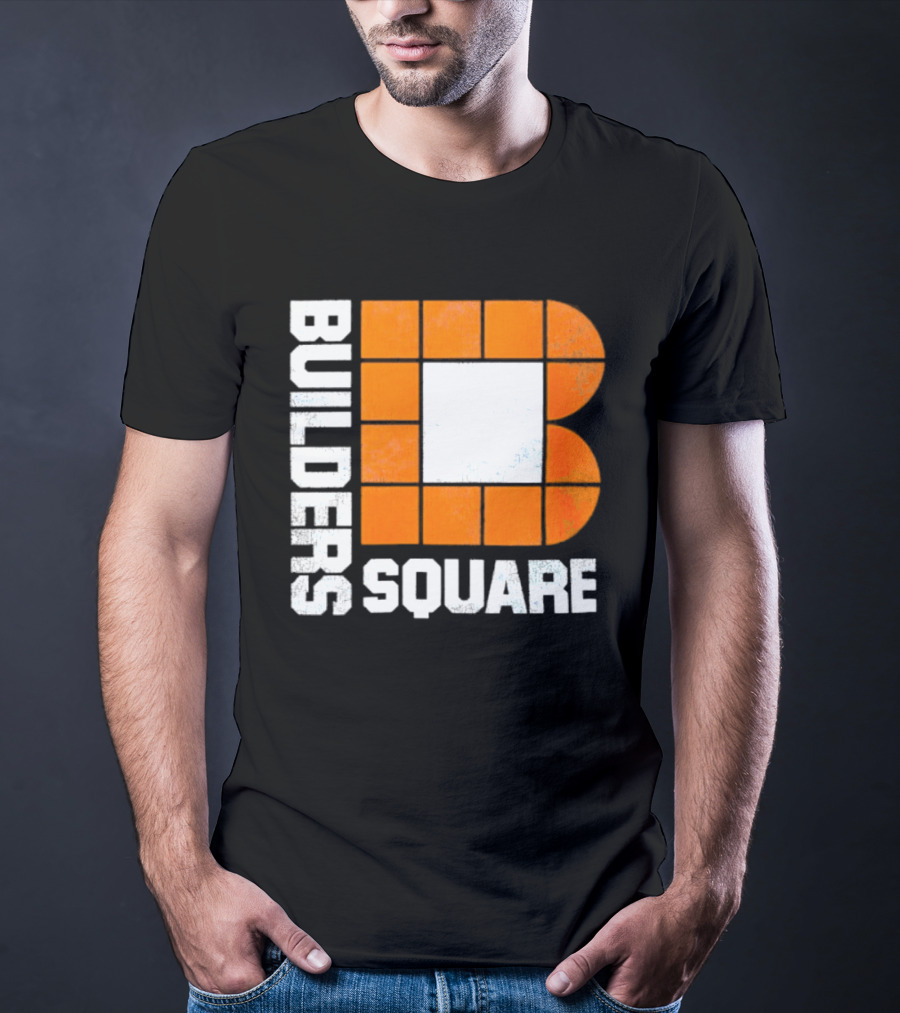 Builders Square Vintage Hardware Store Iconic Retro Logo Block T-Shirt