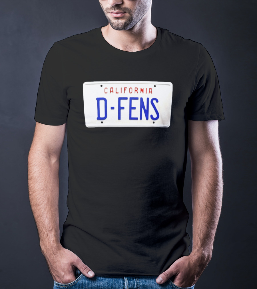 California D Fens License Plate Falling Down Movie Reference T-Shirt