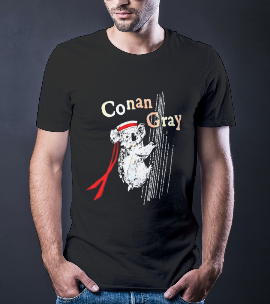 Conan Gray Koala In Red Headband With Stripes Sailor Indie Pop Singer T-Shirt