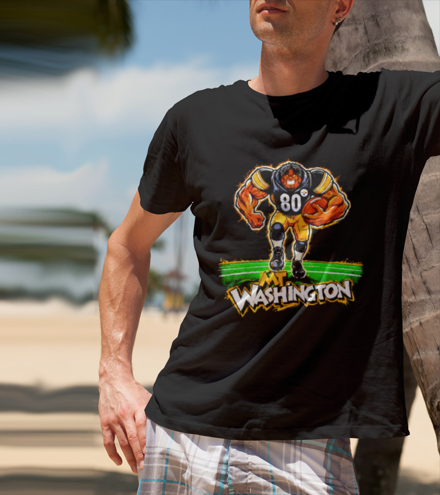 Pittsburgh Steelers Darnell Washington No 80 Washington Paint T-Shirt