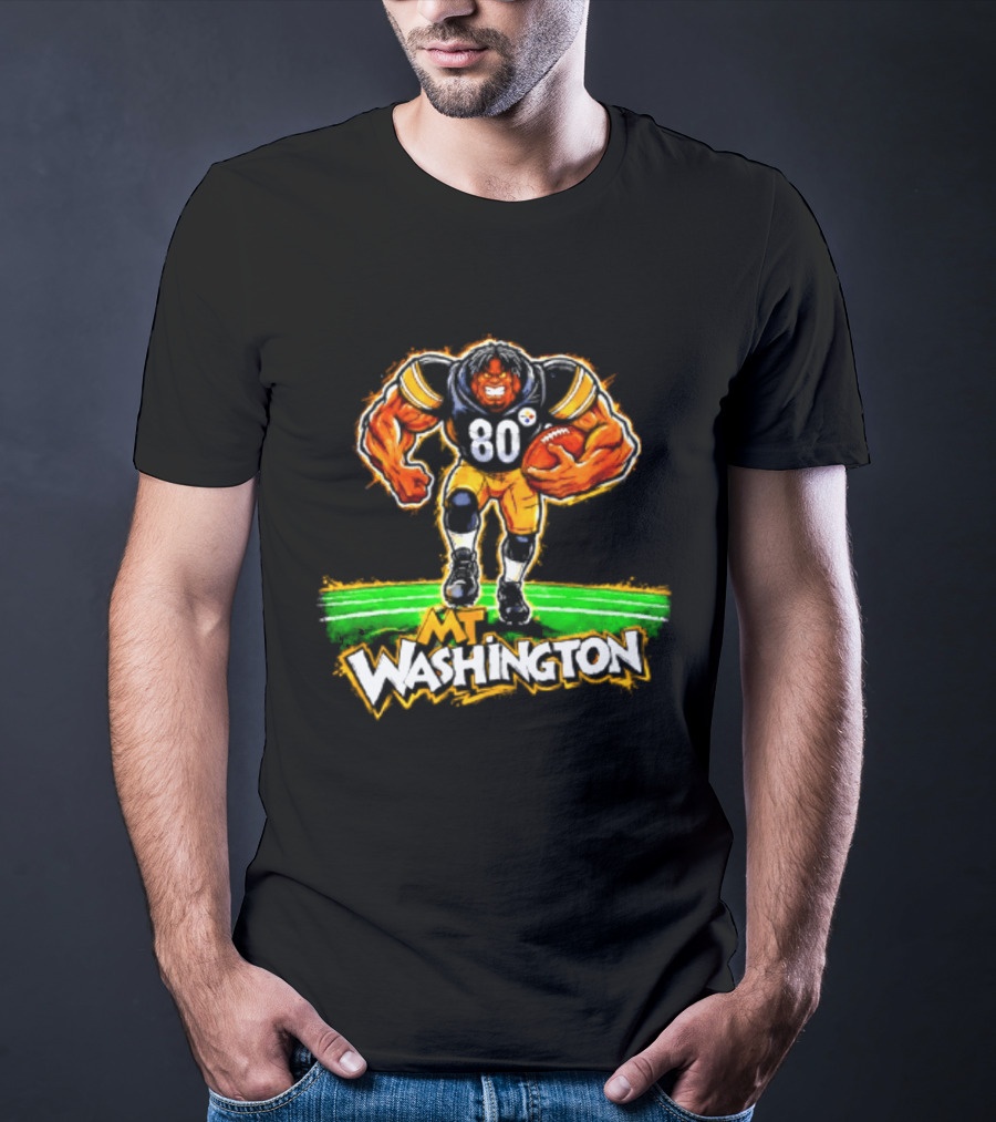 Pittsburgh Steelers Darnell Washington No 80 Washington Paint T-Shirt