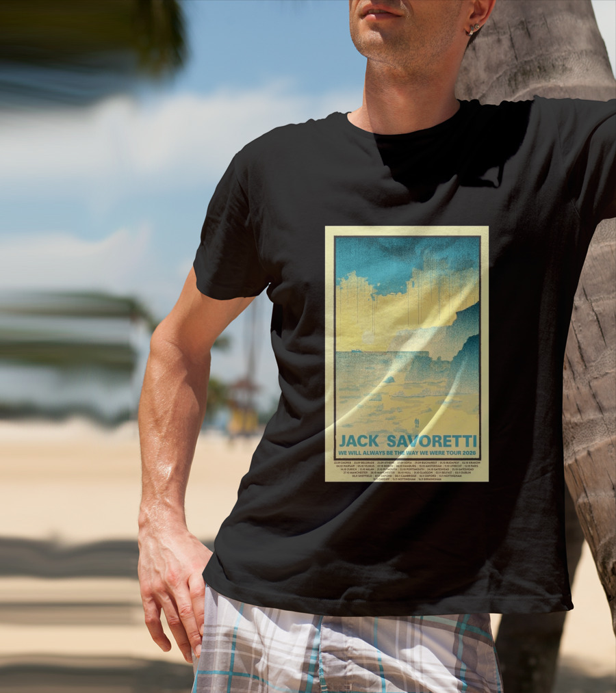 Jack Savoretti We Will Always Be The Way We Were Tour 2026 Bucharest Vintage Style Ocean Scene T-Shirt