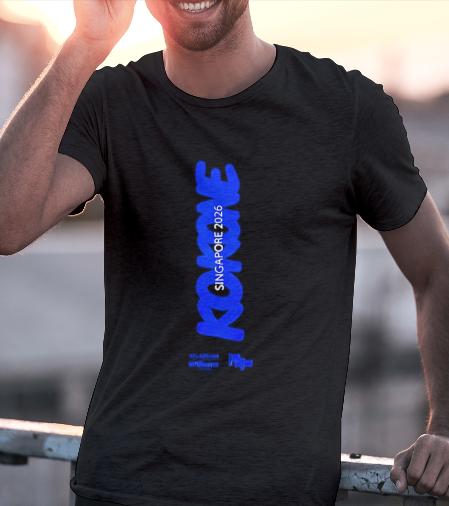 Kokone Singapore 2026 Atlassian Williams Blue Vertical T-Shirt