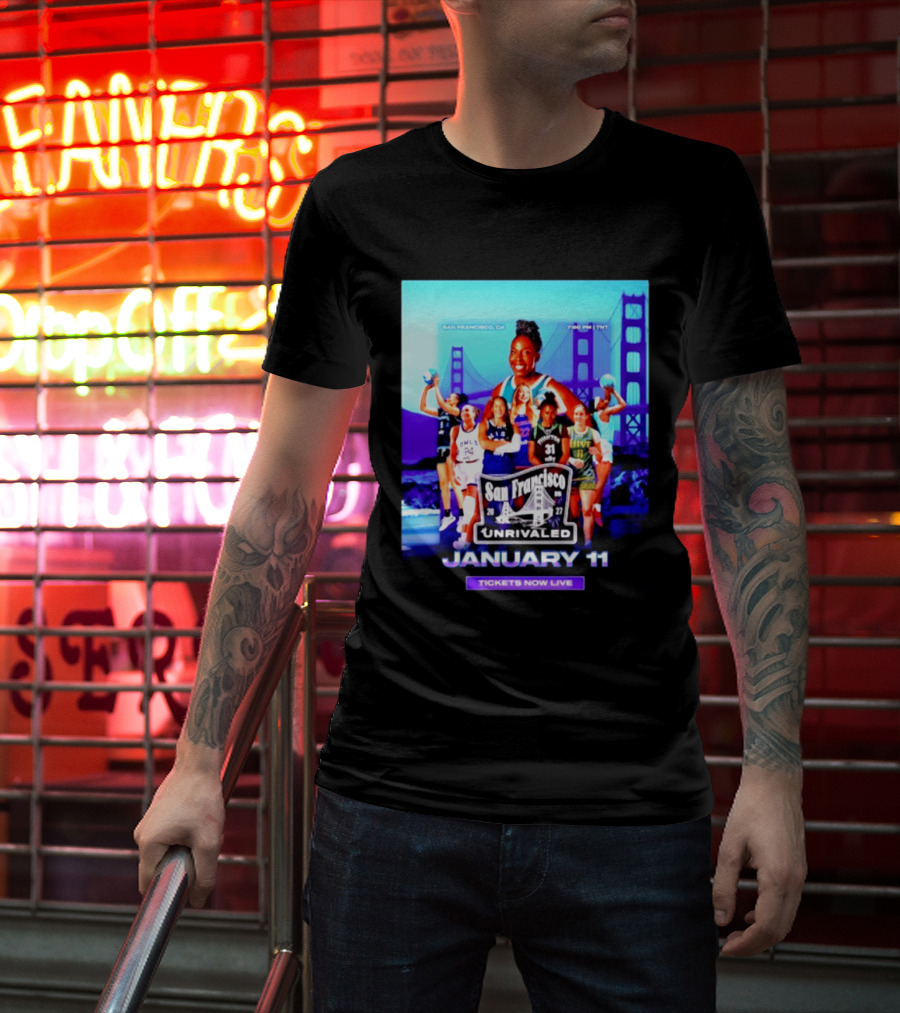 San Francisco Unrivaled January 11 Basketball Event Tickets Now Live T-Shirt