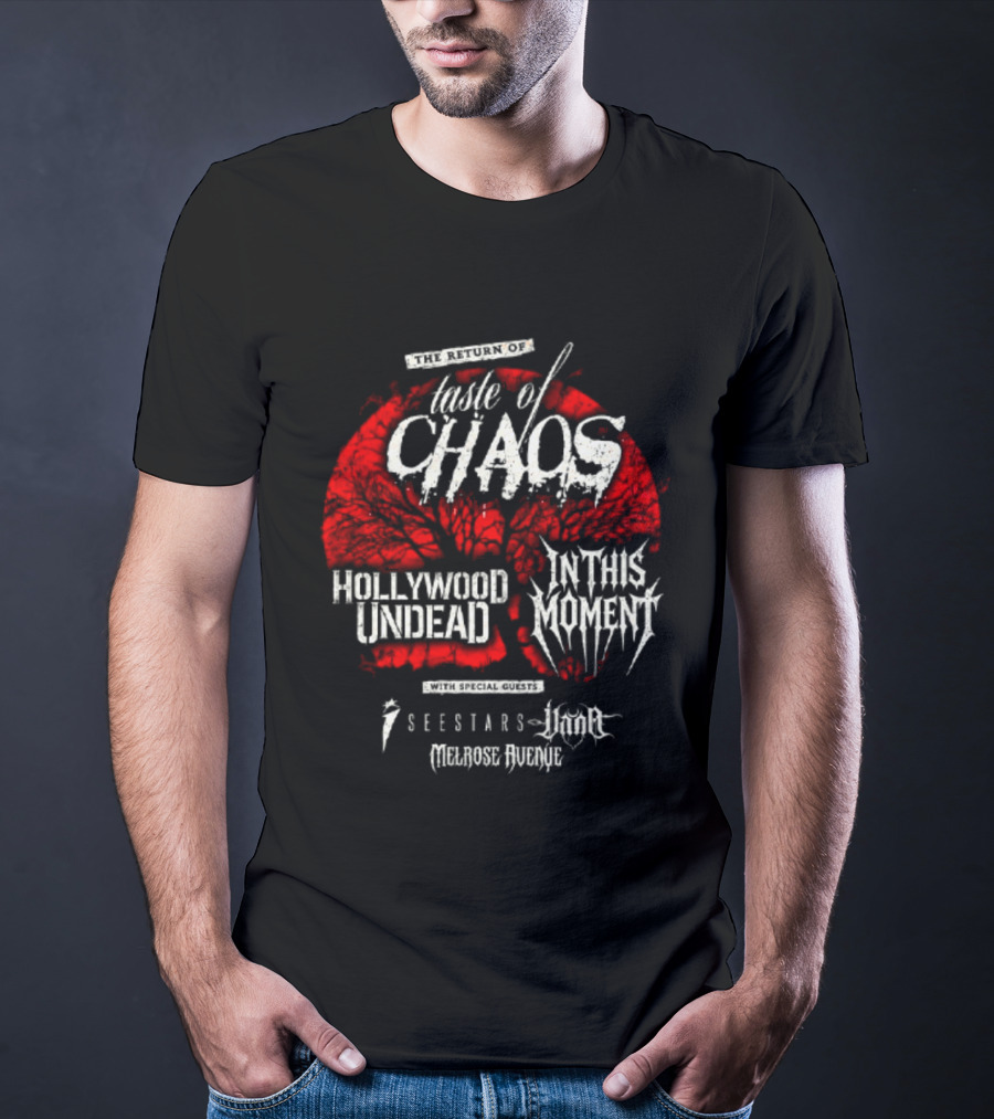 Taste Of Chaos 2026 Tour Featuring Hollywood Undead In This Moment We Came As Romans T-Shirt