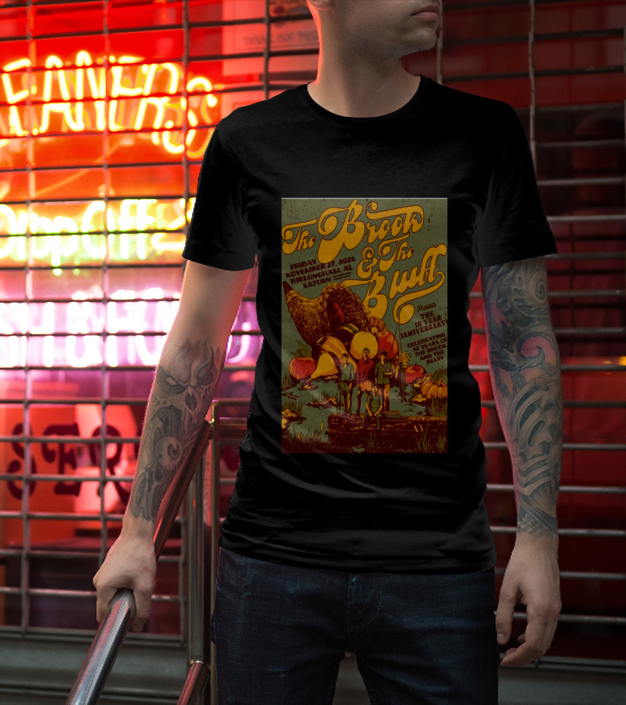 The Brook The Bluff Birmingham AL November 27 2026 Saturn 10 Year Jamiversary Celebrating 10 Years T-Shirt