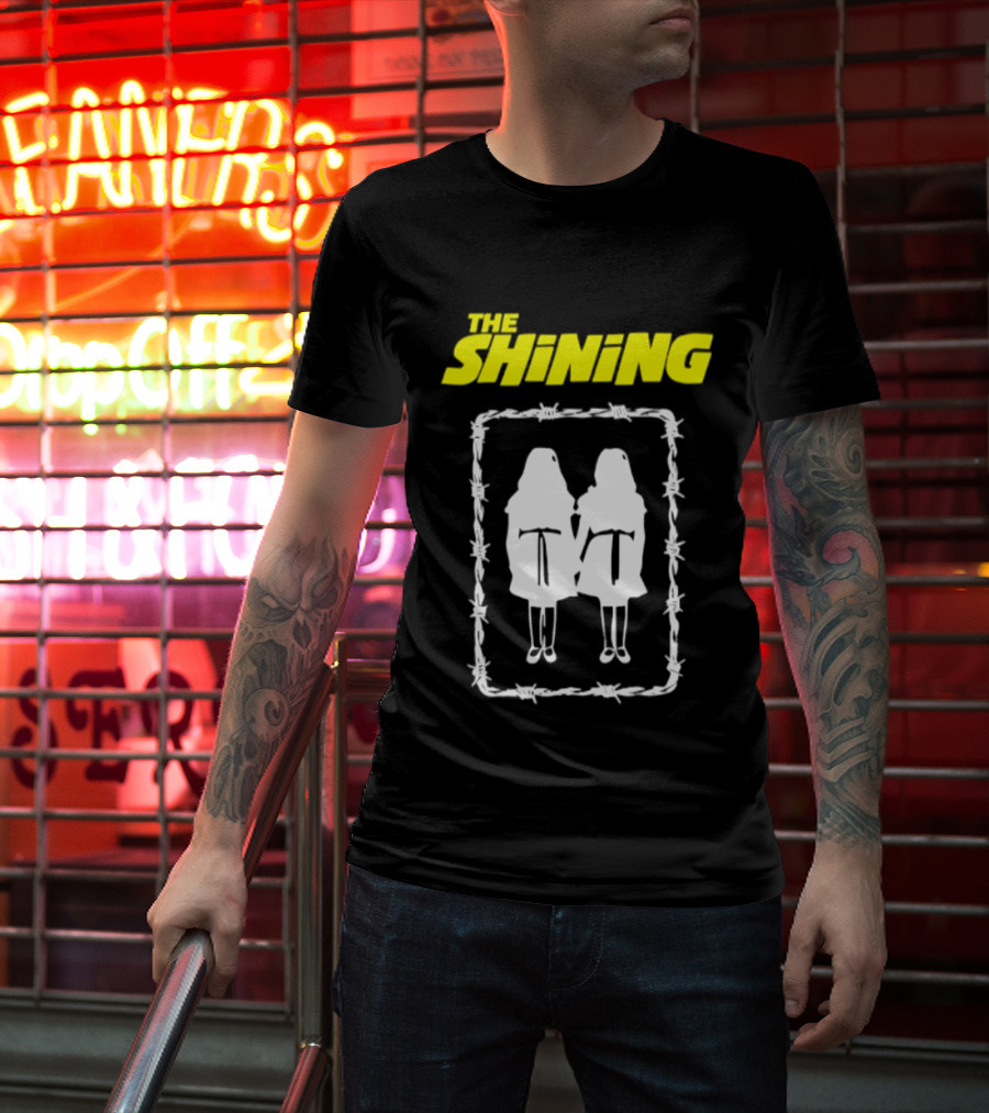 The Shining Grady Twins Barbed Wire Horror Movie Iconic Scene T-Shirt