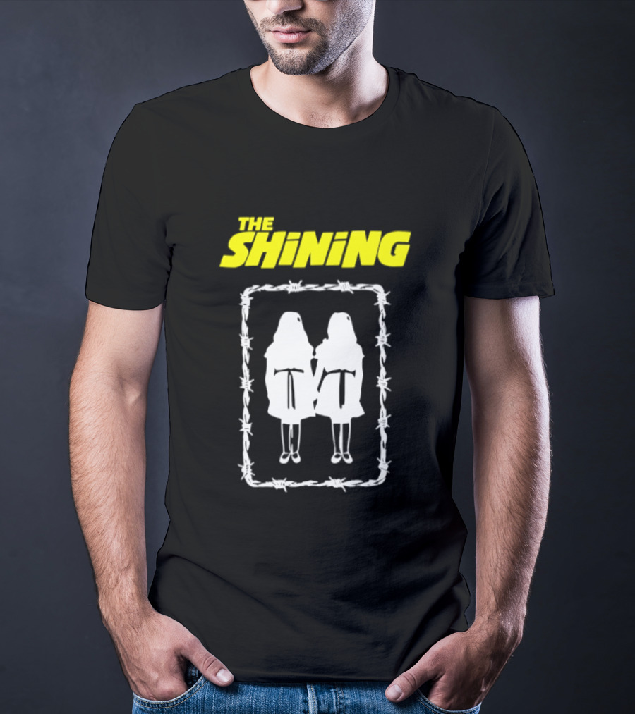 The Shining Grady Twins Barbed Wire Horror Movie Iconic Scene T-Shirt