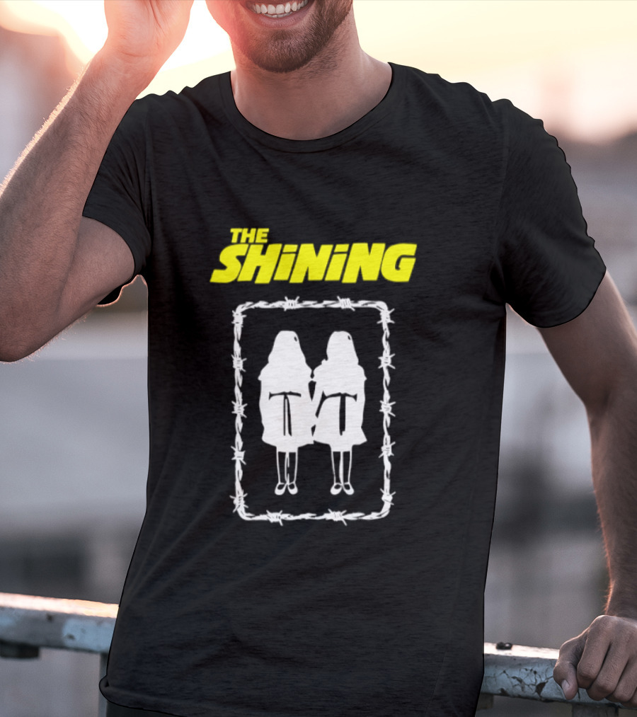 The Shining Grady Twins Barbed Wire Horror Movie Iconic Scene T-Shirt