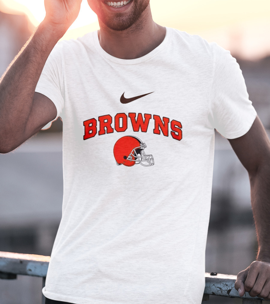 Cleveland Browns Nike Helmet Browns Make Washington Grateful Again Game Day T-Shirt