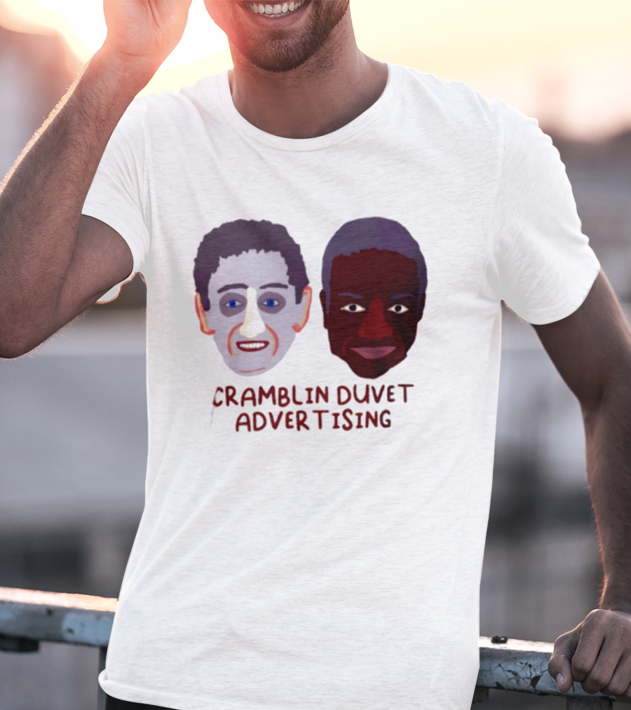 Cramblin Duvet Advertising Comedy TV Show Faces T-Shirt
