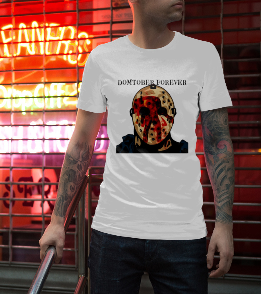 Domtober Forever Jason Voorhees Halloween Mask T-Shirt