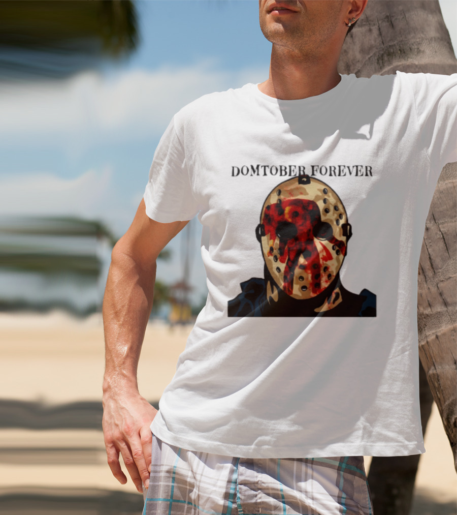 Domtober Forever Jason Voorhees Halloween Mask T-Shirt