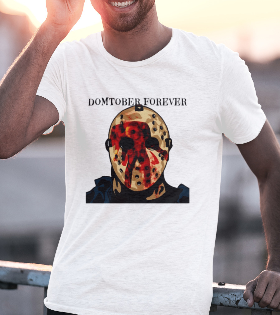 Domtober Forever Jason Voorhees Halloween Mask T-Shirt