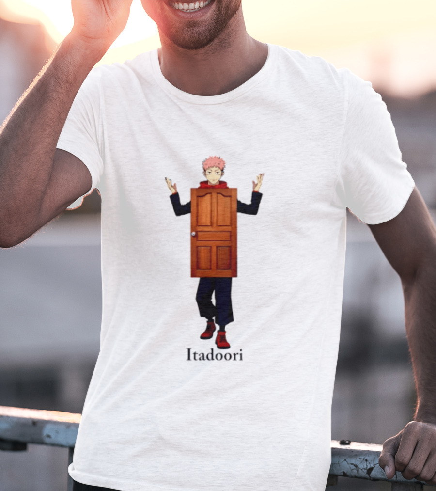 Yuji Itadori Door Jujutsu Kaisen Anime Itadoori T-Shirt