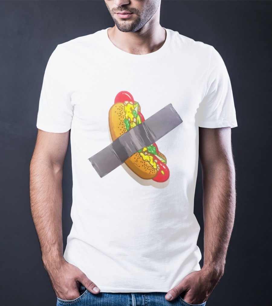 Hot Dog Duct Tape Food Humor T-Shirt