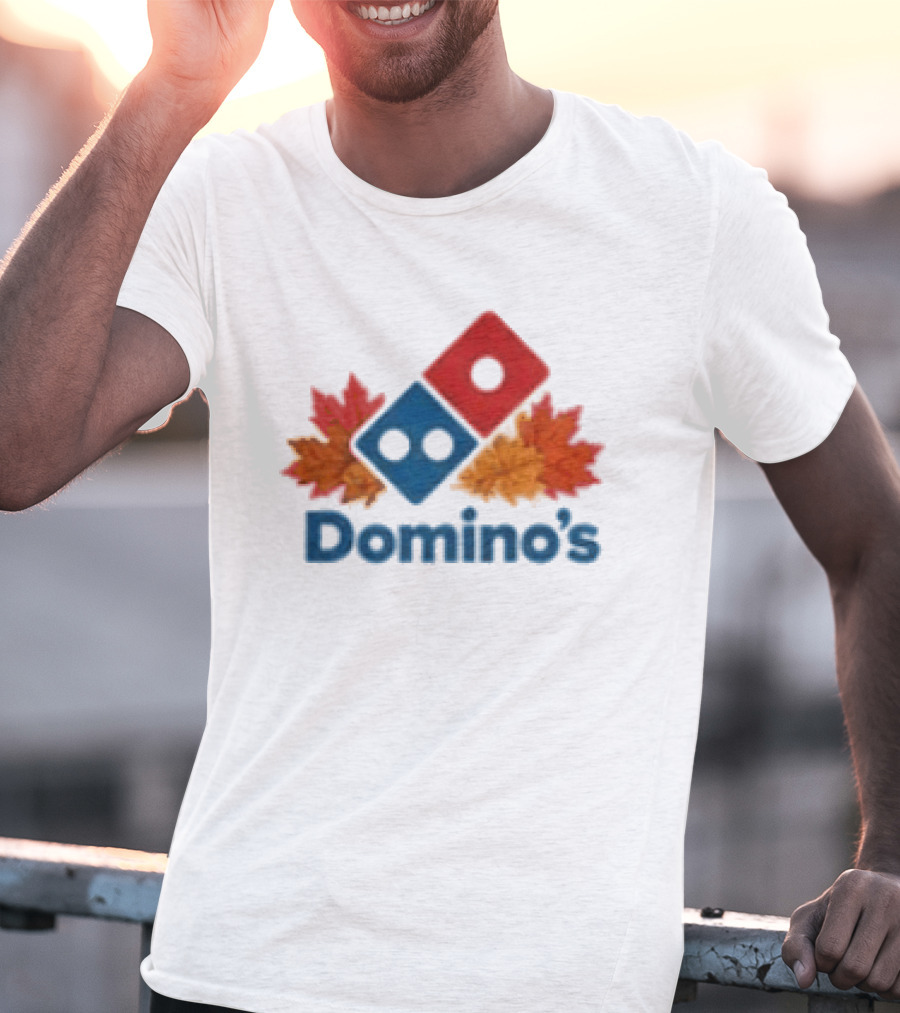 Domino's Thanksgiving Autumn Leaves Pizza Celebration T-Shirt
