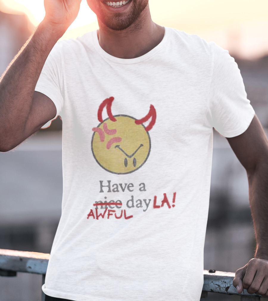 Isaiah Rashad Awful Day LA Anniversary Show 2026 Souvenir T-Shirt
