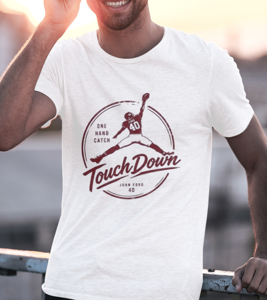 John Ford One Hand Catch Touchdown NCAA 2026 T-Shirt