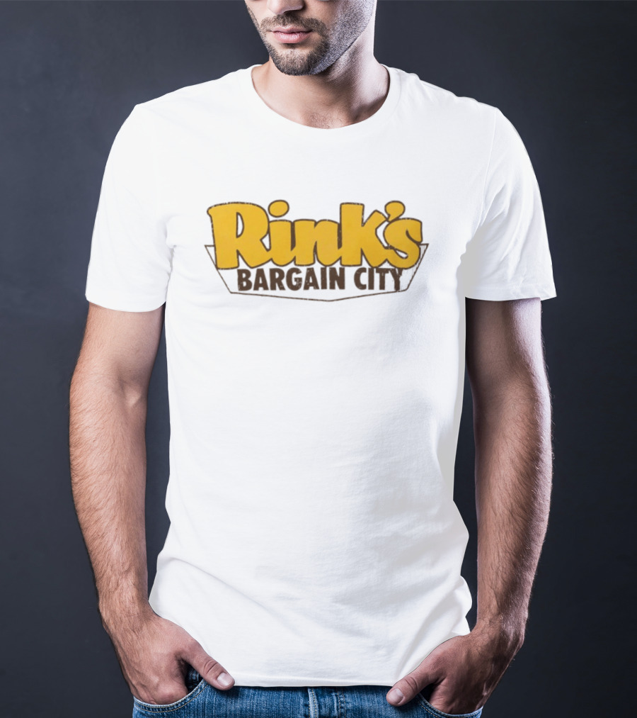 Rink's Bargain City Retro Department Store Branding T-Shirt