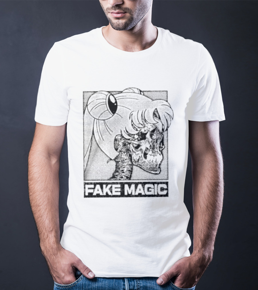 FAKE MAGIC Skull Anime Goth Sailor Moon T-Shirt